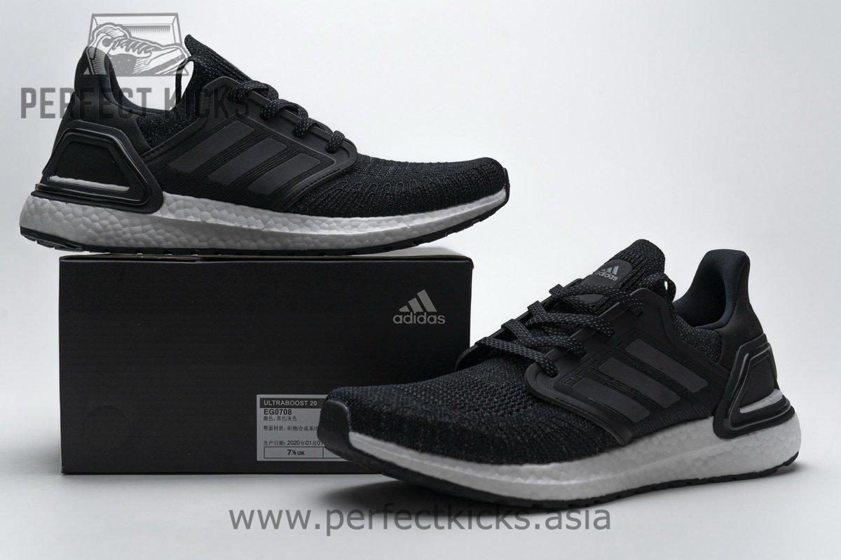 EG0708 adidas Ultra BOOST 20 Black Grey Reflective - Image 3