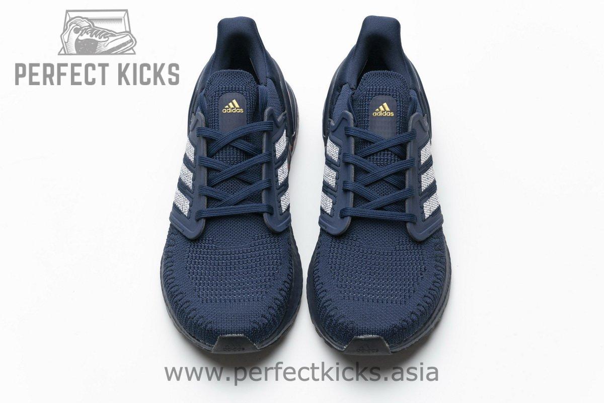 FY3451 adidas Ultra BOOST 20 CONSORTIUM Dark Blue Red Real Boost - Image 4