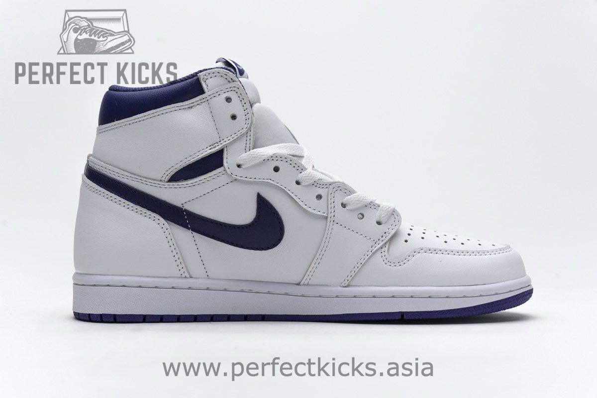 555088-115 Air Jordan 1 Retro High OG White Purple - Image 16