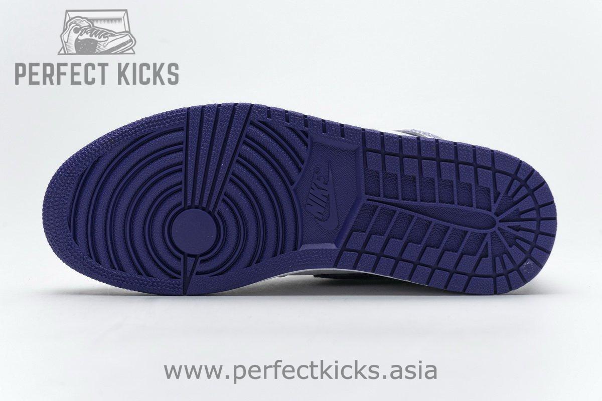 555088-115 Air Jordan 1 Retro High OG White Purple - Image 18