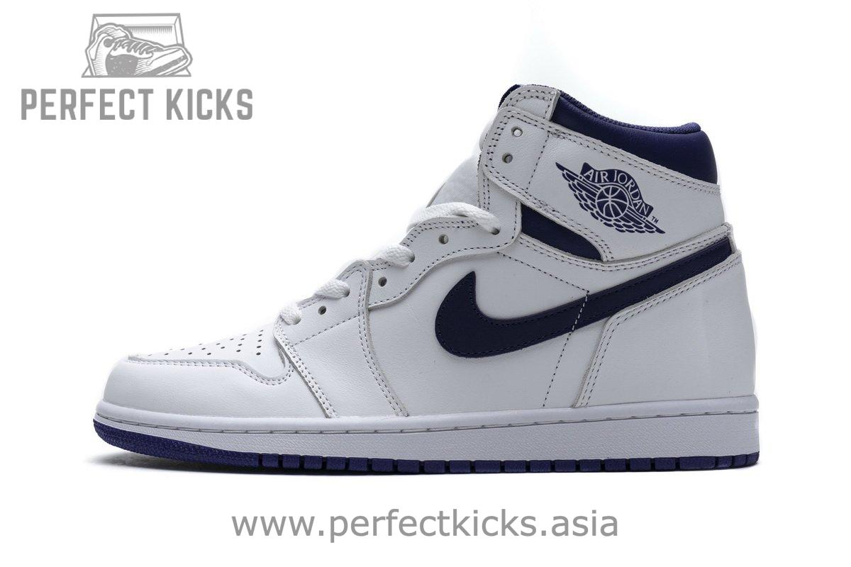 555088-115 Air Jordan 1 Retro High OG White Purple