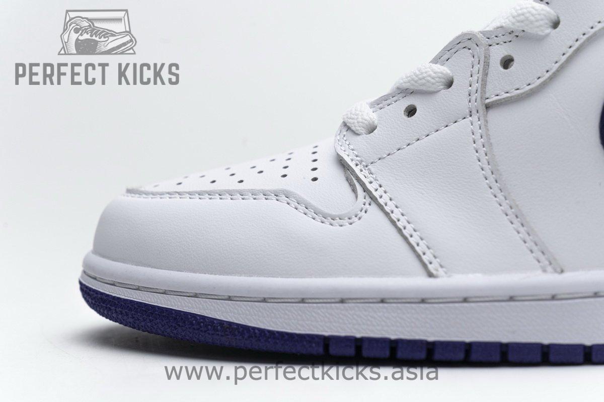 555088-115 Air Jordan 1 Retro High OG White Purple - Image 11