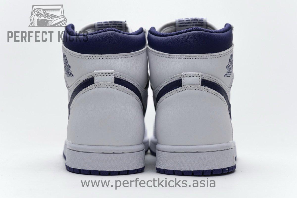 555088-115 Air Jordan 1 Retro High OG White Purple - Image 7