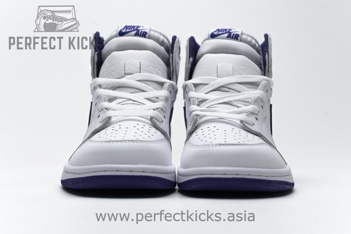 555088-115 Air Jordan 1 Retro High OG White Purple - Image 5