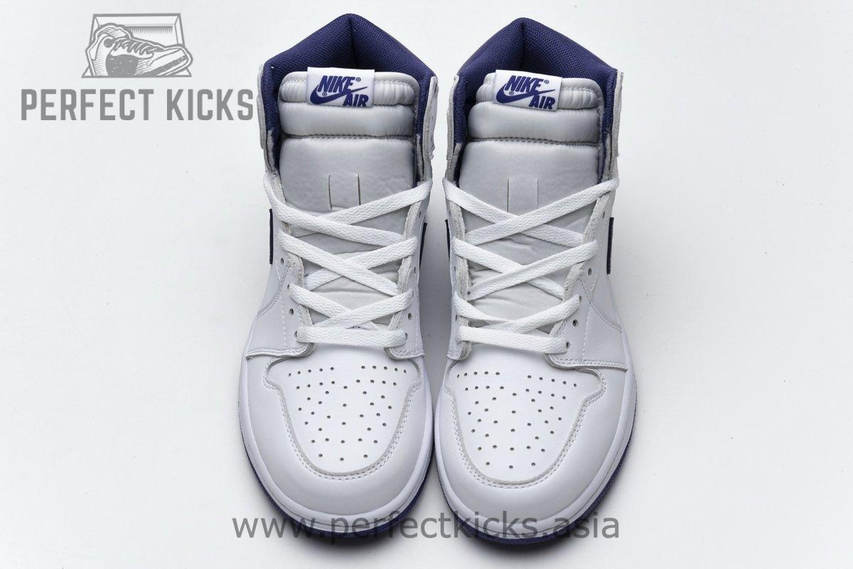 555088-115 Air Jordan 1 Retro High OG White Purple - Image 6