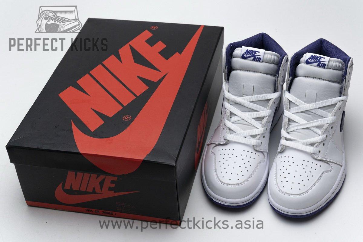 555088-115 Air Jordan 1 Retro High OG White Purple - Image 2