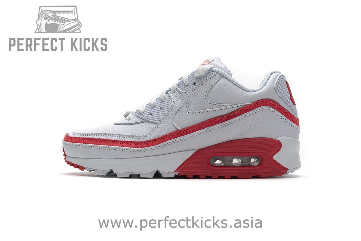 CJ7197-103 Undefeated x Nike Air Max 90 White Red