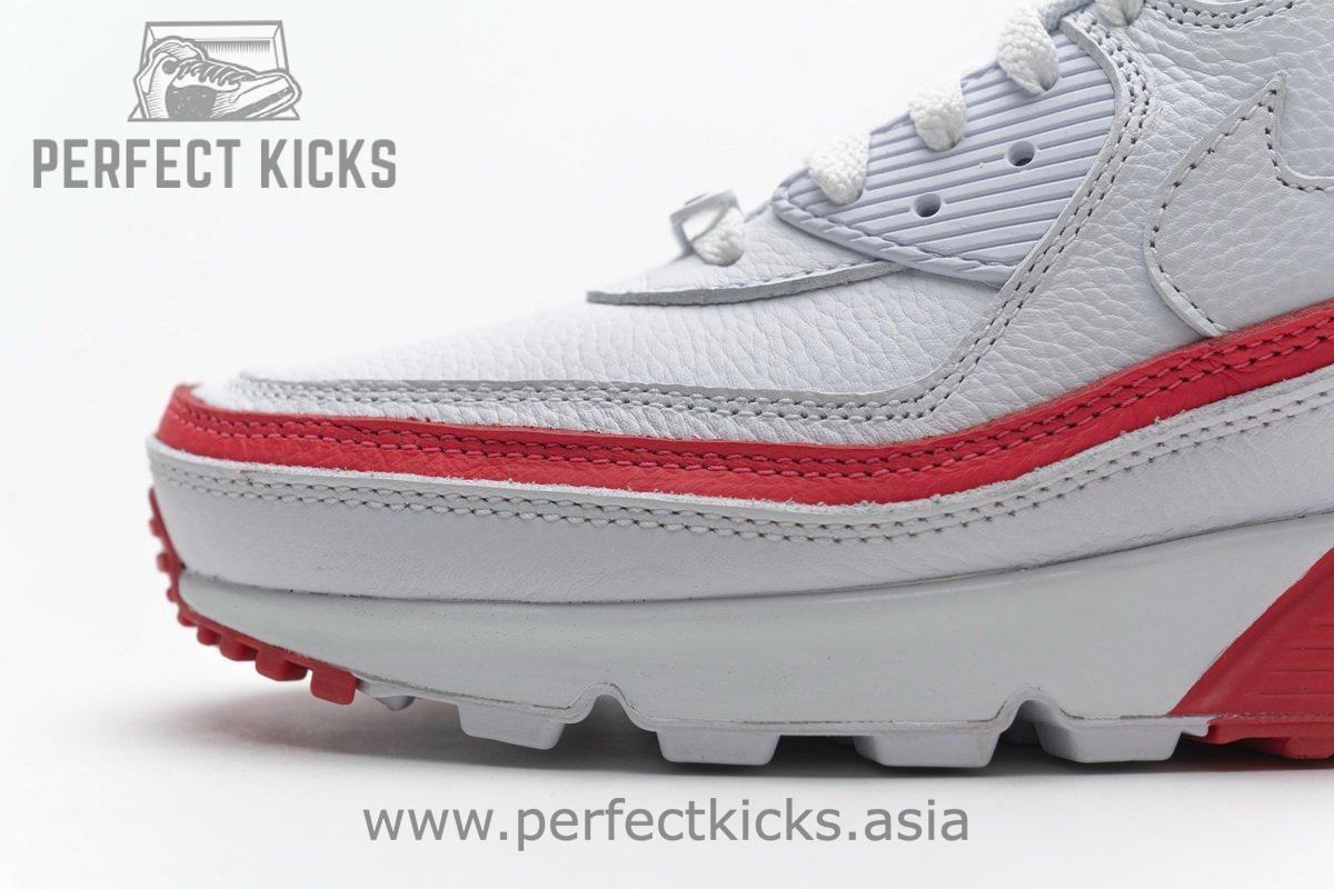 CJ7197-103 Undefeated x Nike Air Max 90 White Red - Image 8