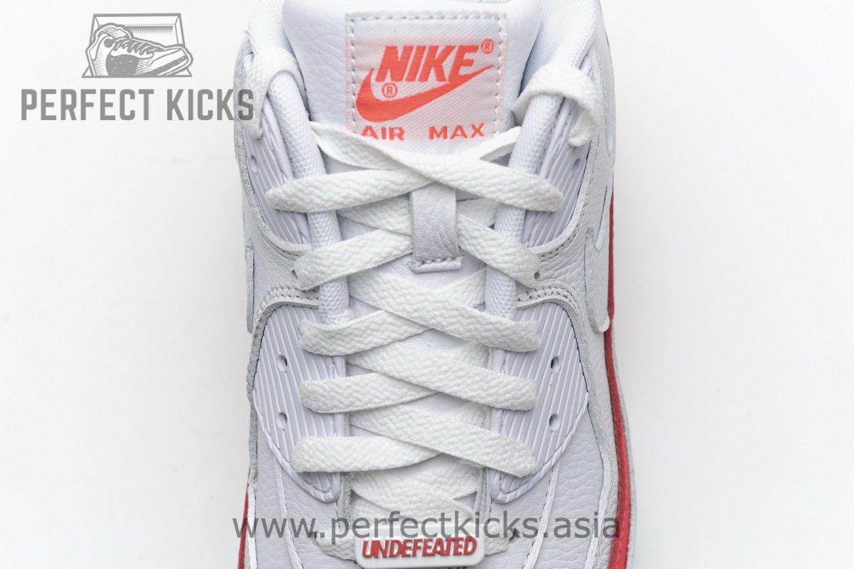 CJ7197-103 Undefeated x Nike Air Max 90 White Red - Image 10