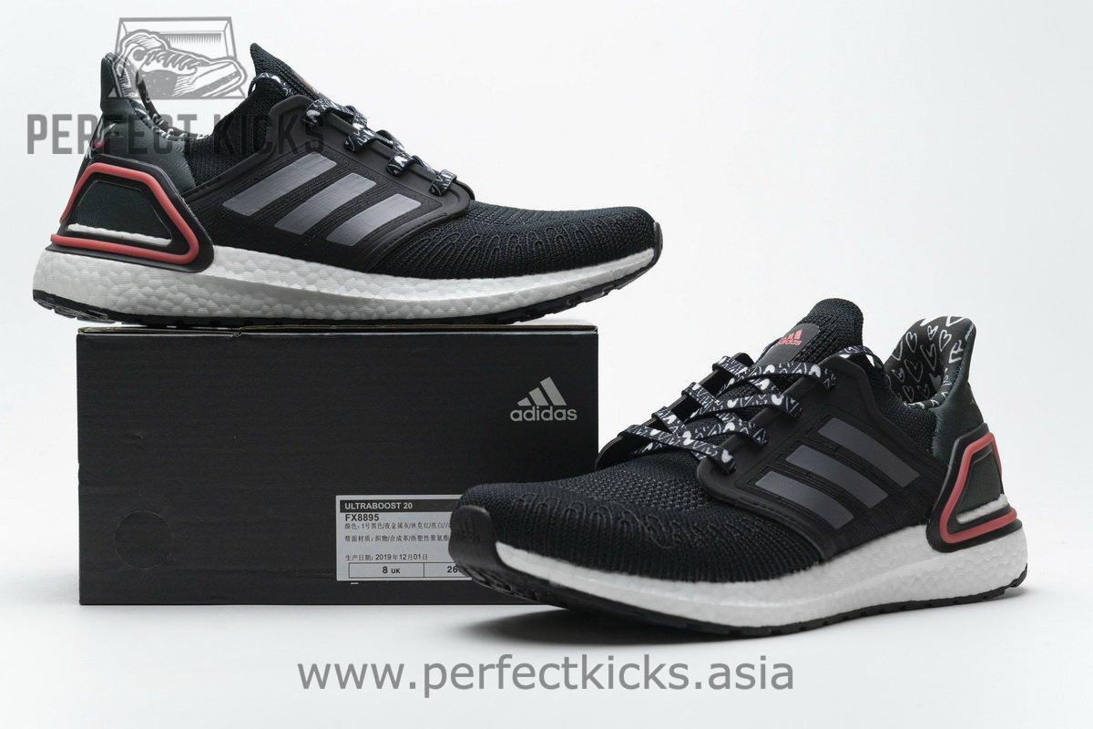 FX8895 adidas Ultra BOOST 20 Black White Red - Image 3