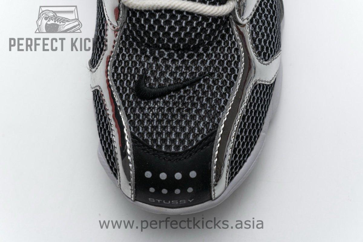 CU1854-001 Stussy x Nike Air Zoom Spiridon Cage 2 Black Silver - Image 14