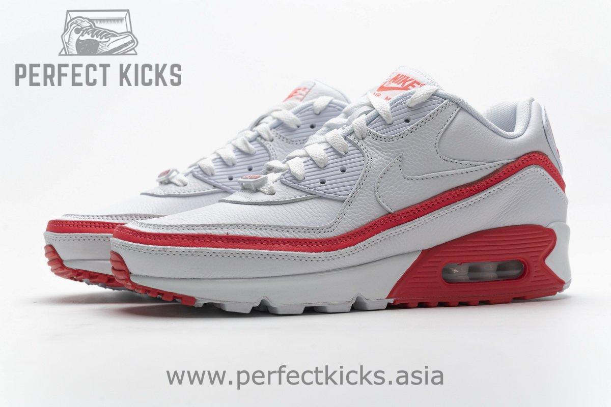 CJ7197-103 Undefeated x Nike Air Max 90 White Red - Image 6