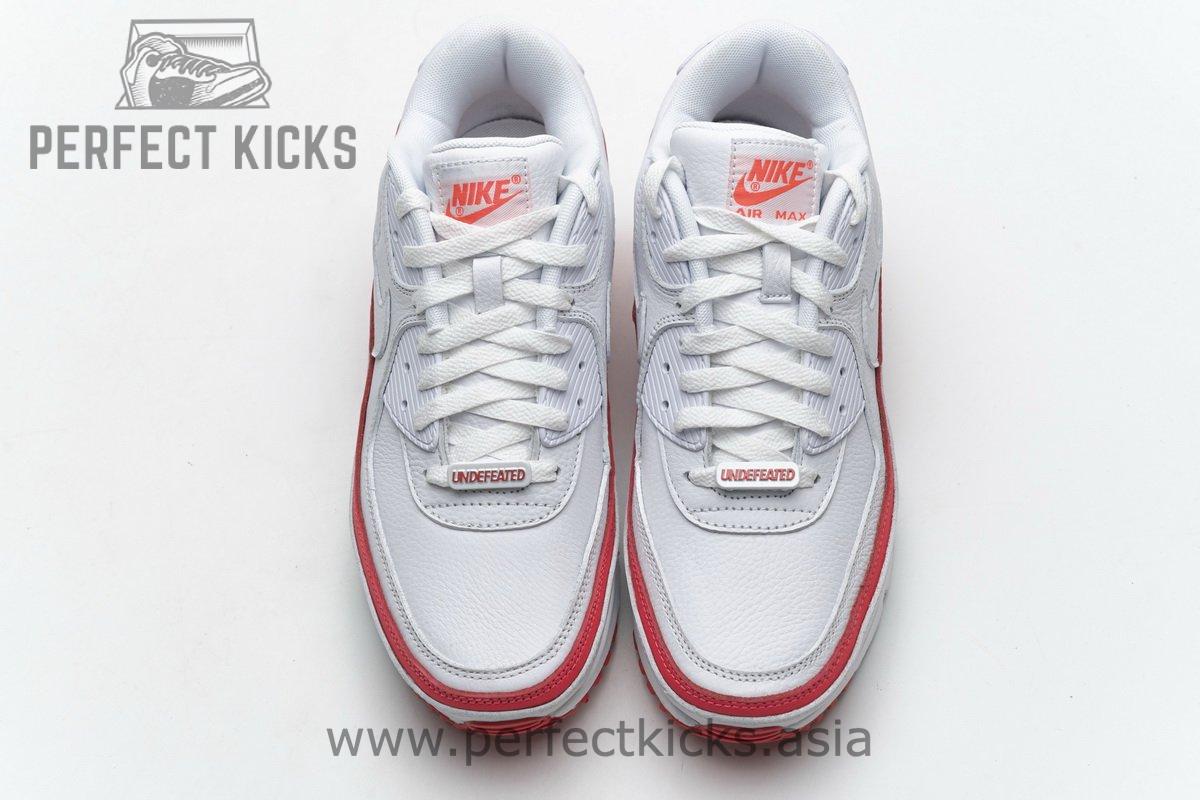 CJ7197-103 Undefeated x Nike Air Max 90 White Red - Image 4