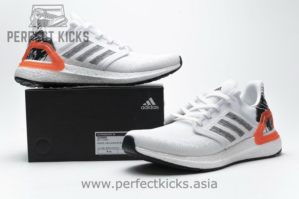 EG0699 adidas Ultra BOOST 20 Splatter White Black - Image 2