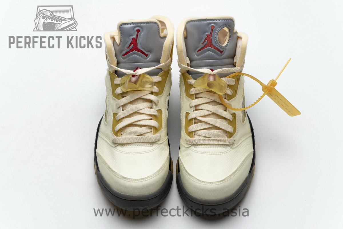 DH8565-100 OFF White x Air Jordan 5 Retro SP Sail - Image 4