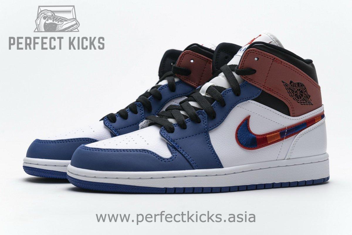 852542-146 Air Jordan 1 Mid SE “Multi-Color Swoosh” - Image 4