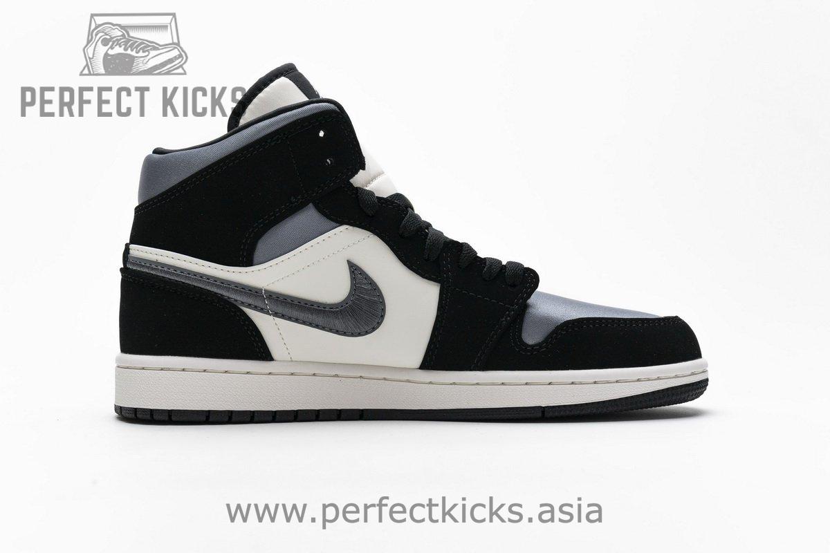 852542-011 Air Jordan 1 Mid Satin Grey - Image 13