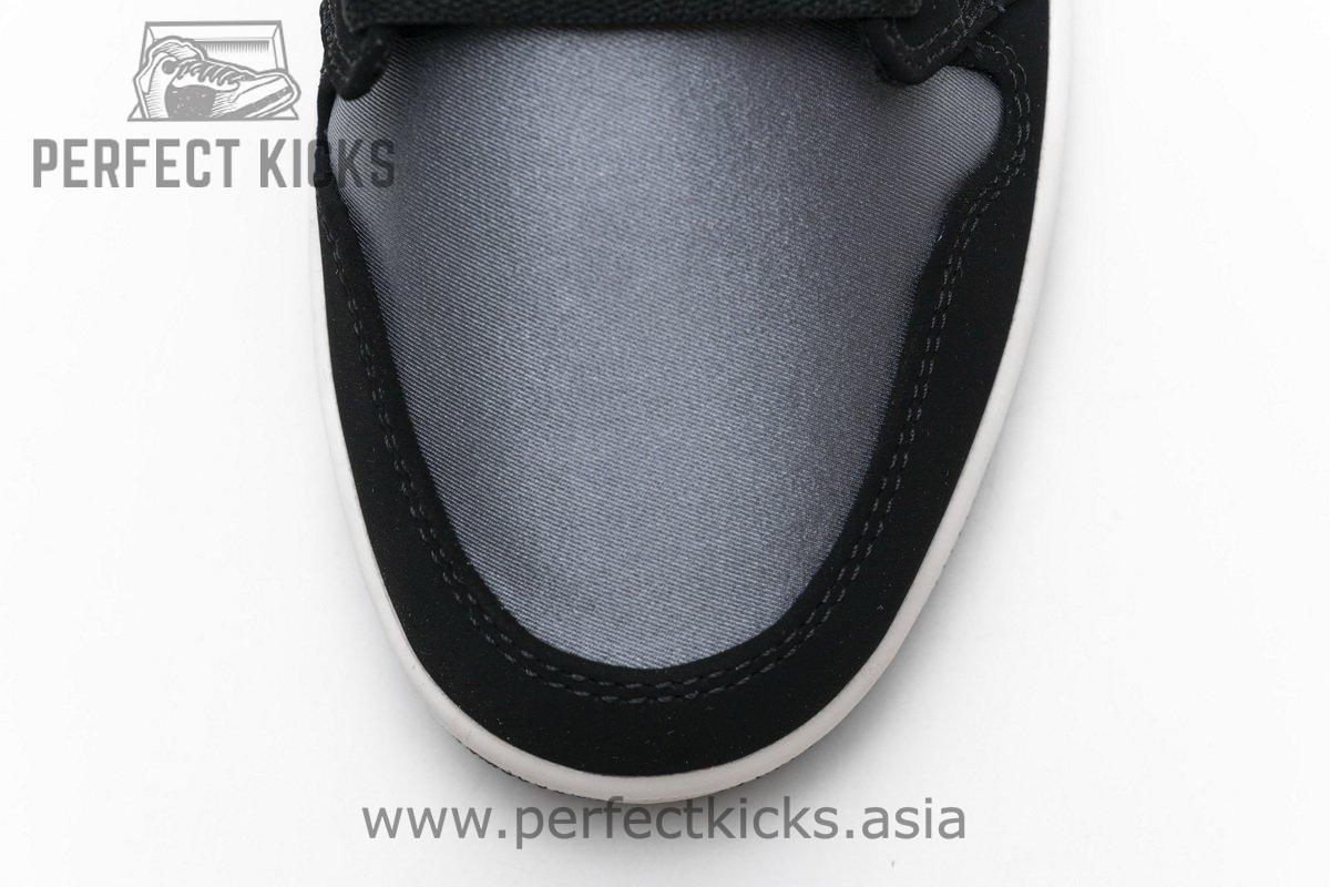 852542-011 Air Jordan 1 Mid Satin Grey - Image 9