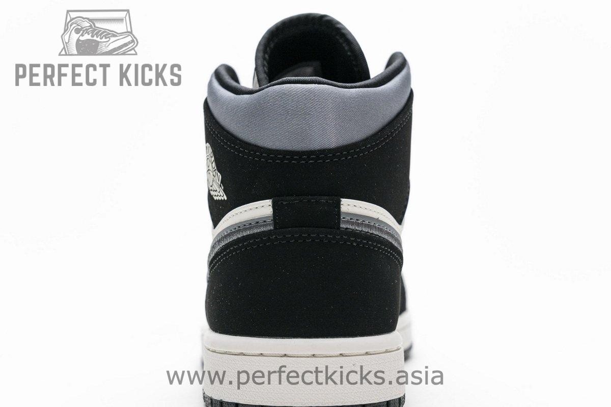 852542-011 Air Jordan 1 Mid Satin Grey - Image 12