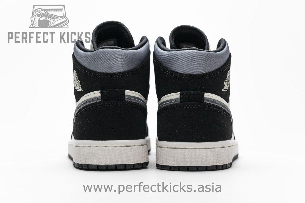 852542-011 Air Jordan 1 Mid Satin Grey - Image 5