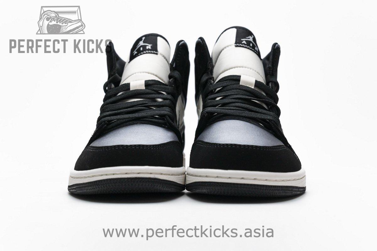 852542-011 Air Jordan 1 Mid Satin Grey - Image 7