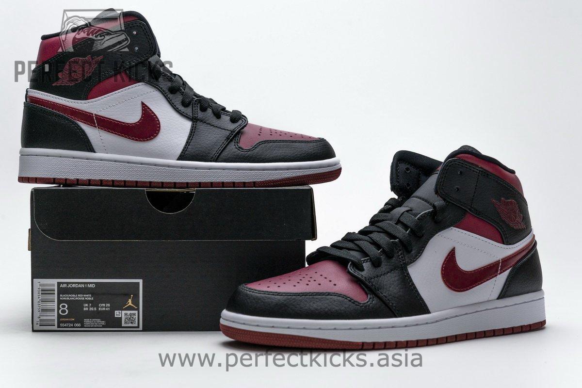 554724-066 Air Jordan 1 Mid Bred Toe - Image 3