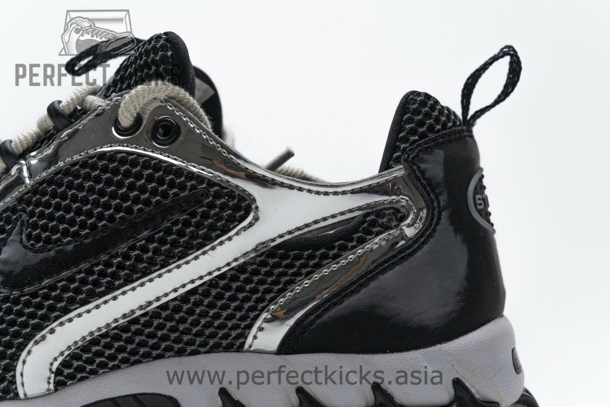 CU1854-001 Stussy x Nike Air Zoom Spiridon Cage 2 Black Silver - Image 17