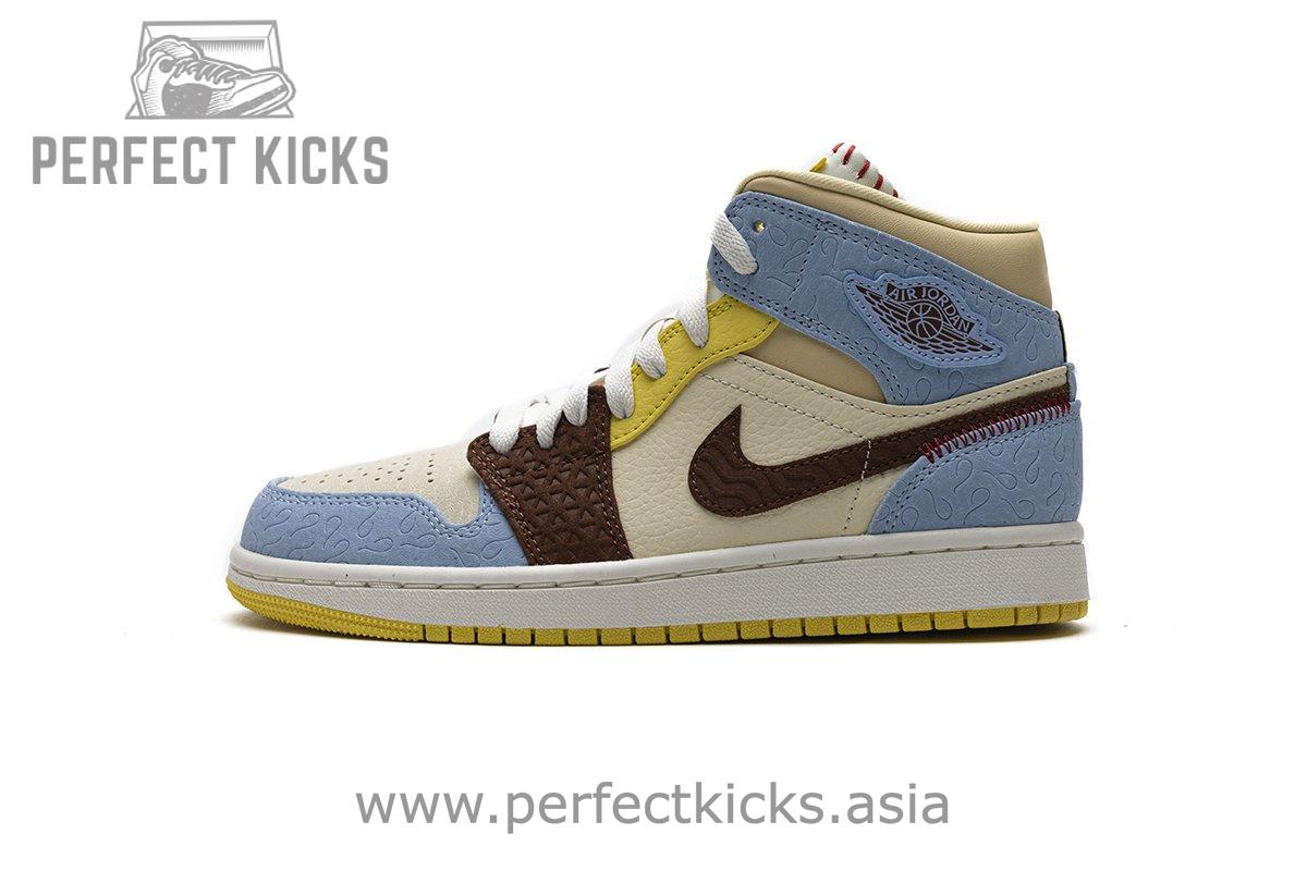 CU2803-200 Air Jordan 1 Mid SE “Maison Chateau Rogue Fearless”