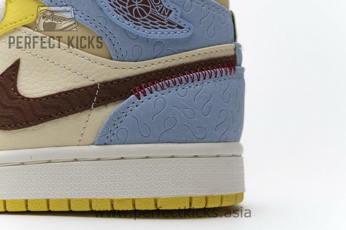 CU2803-200 Air Jordan 1 Mid SE “Maison Chateau Rogue Fearless” - Image 8