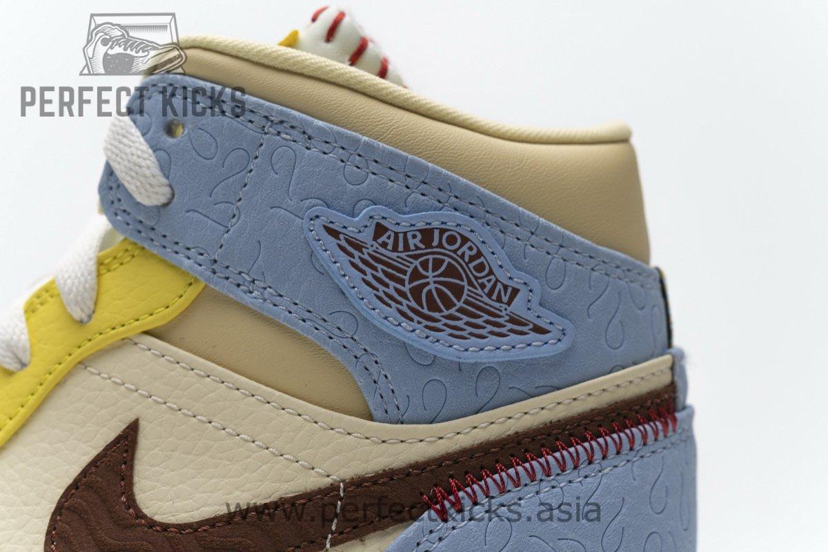 CU2803-200 Air Jordan 1 Mid SE “Maison Chateau Rogue Fearless” - Image 9