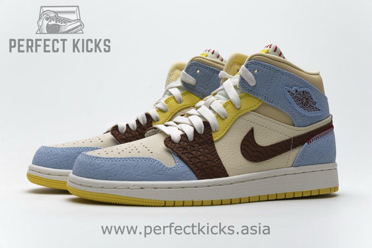 CU2803-200 Air Jordan 1 Mid SE “Maison Chateau Rogue Fearless” - Image 5