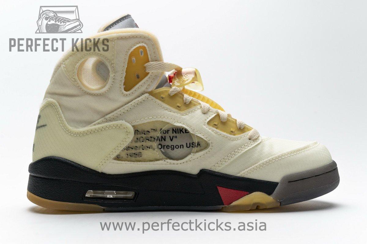 DH8565-100 OFF White x Air Jordan 5 Retro SP Sail - Image 16