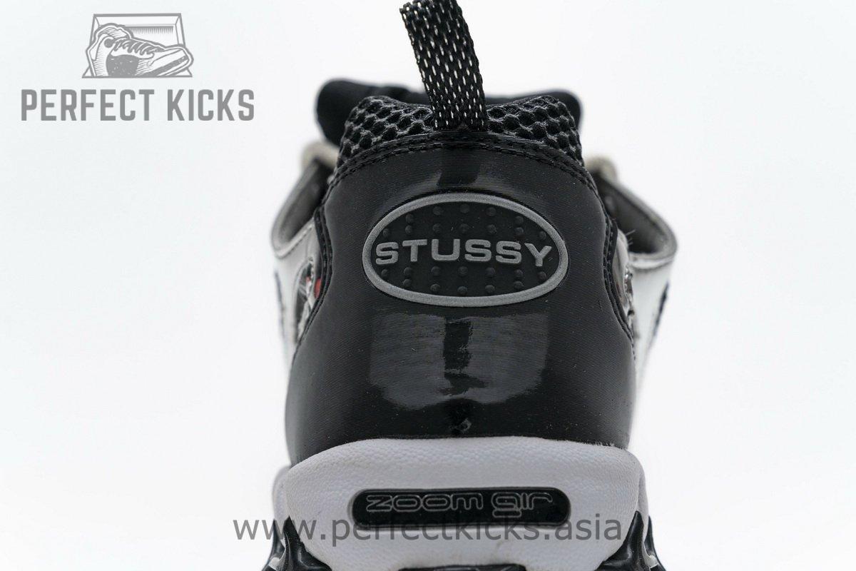 CU1854-001 Stussy x Nike Air Zoom Spiridon Cage 2 Black Silver - Image 15