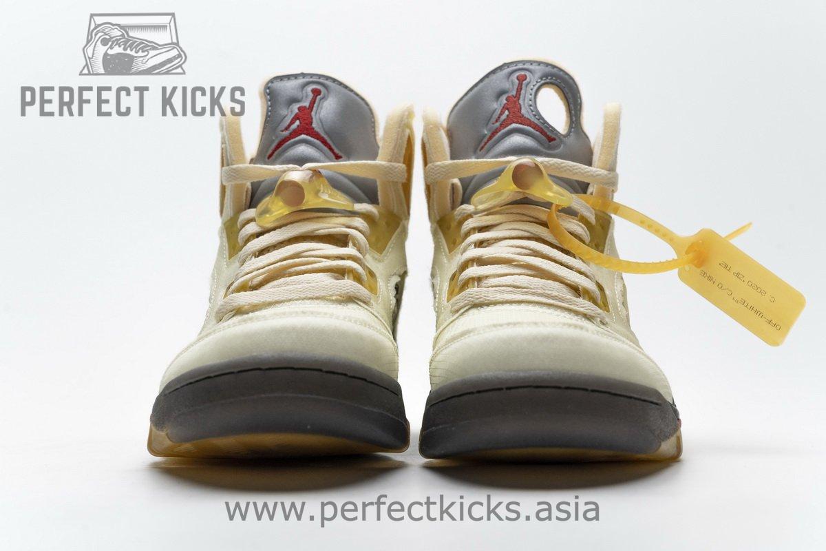 DH8565-100 OFF White x Air Jordan 5 Retro SP Sail - Image 5