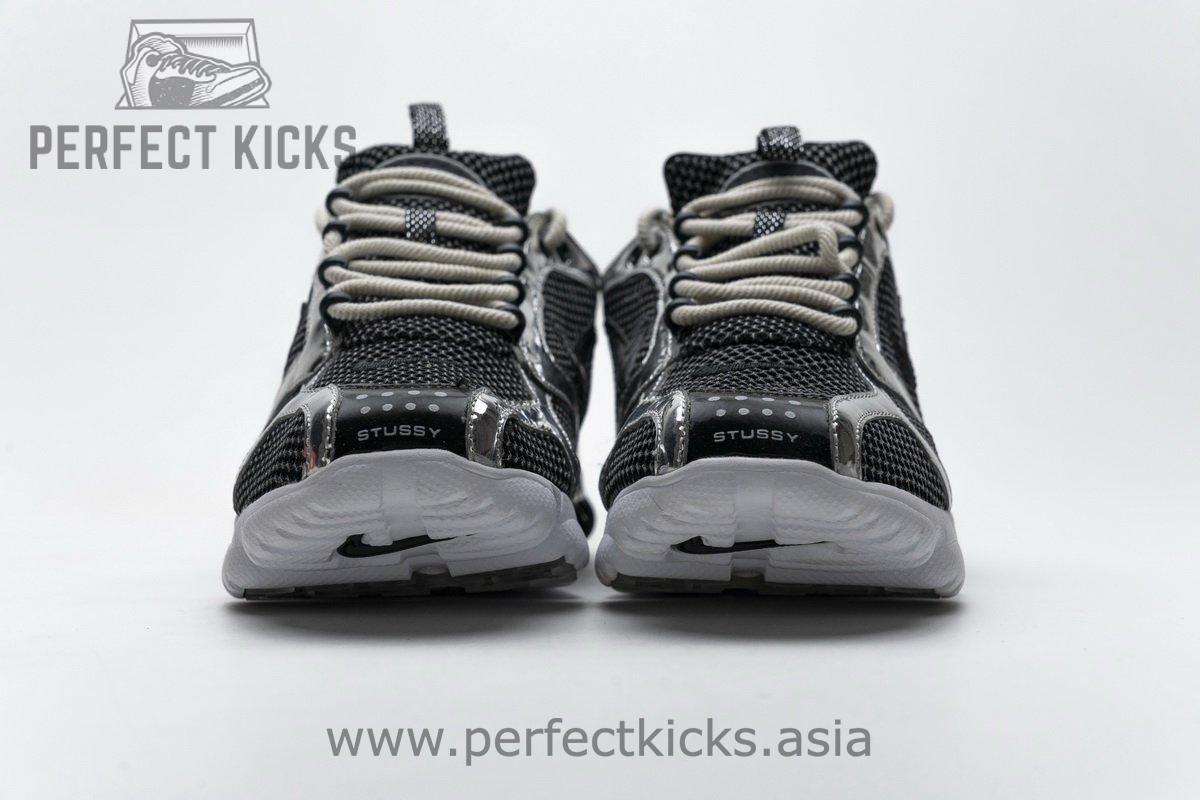 CU1854-001 Stussy x Nike Air Zoom Spiridon Cage 2 Black Silver - Image 13