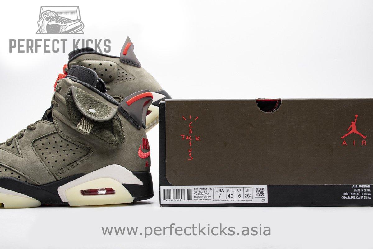 Travis Scott X Air Jordan 6 “Medium Olive” - Image 5