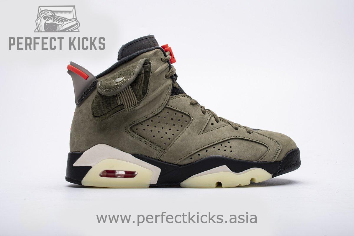 Travis Scott X Air Jordan 6 “Medium Olive” - Image 4