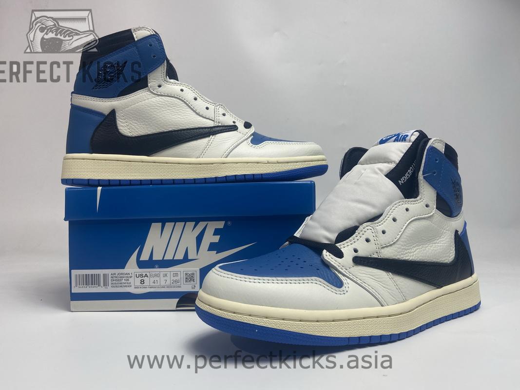Fragment x Travis Scott x Air Jordan 1 High OG Military - Image 4