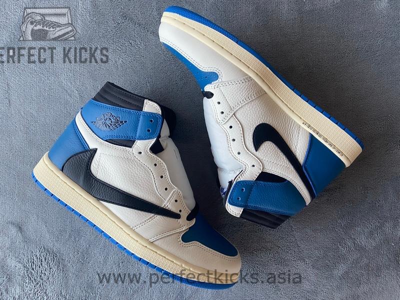 Fragment x Travis Scott x Air Jordan 1 High OG Military - Image 2