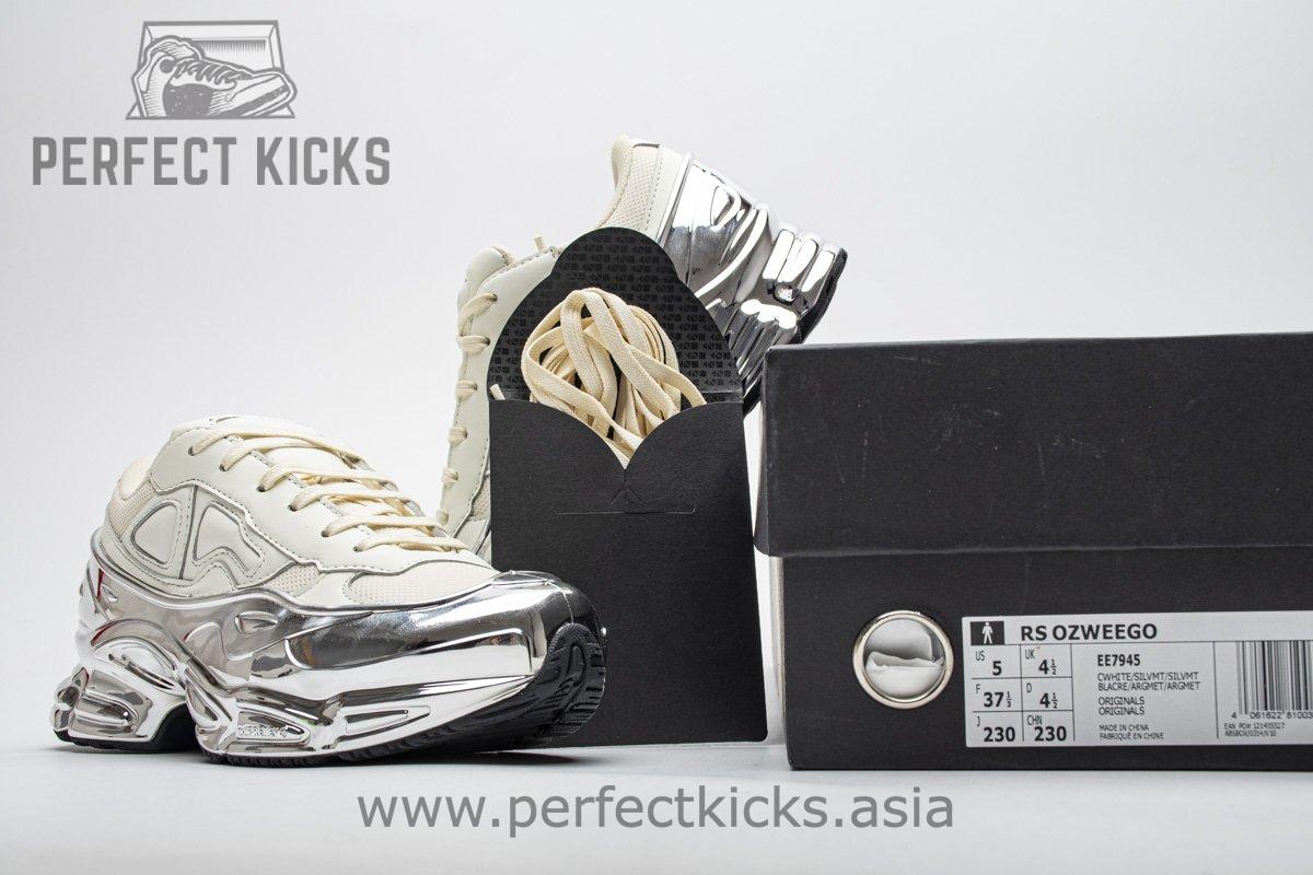 EE7945 adidas X Raf Simons Ozweego Cream White Silver Metallic - Image 4