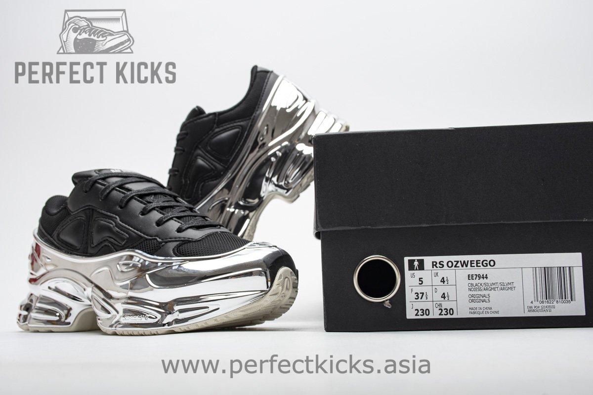 EE7944 adidas X Raf Simons Ozweego Black Silver Metallic - Image 3