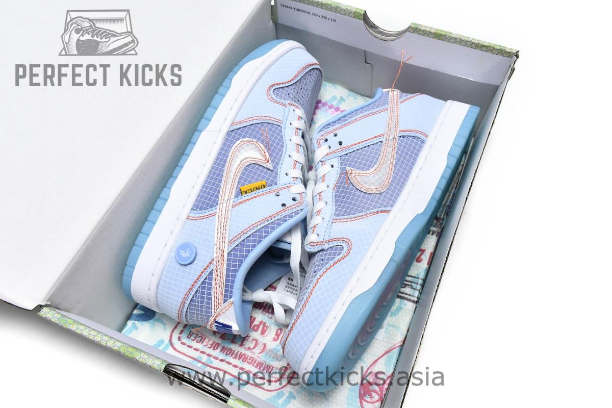 DJ9649-400 Union LA x Nike Dunk Low Blue - Image 3