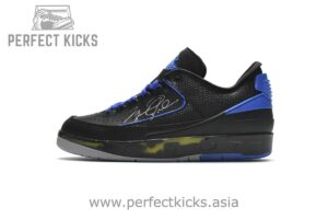 DJ4375-004 Off White x Air Jordan 2 Retro Low SP Black and Varsity Royal