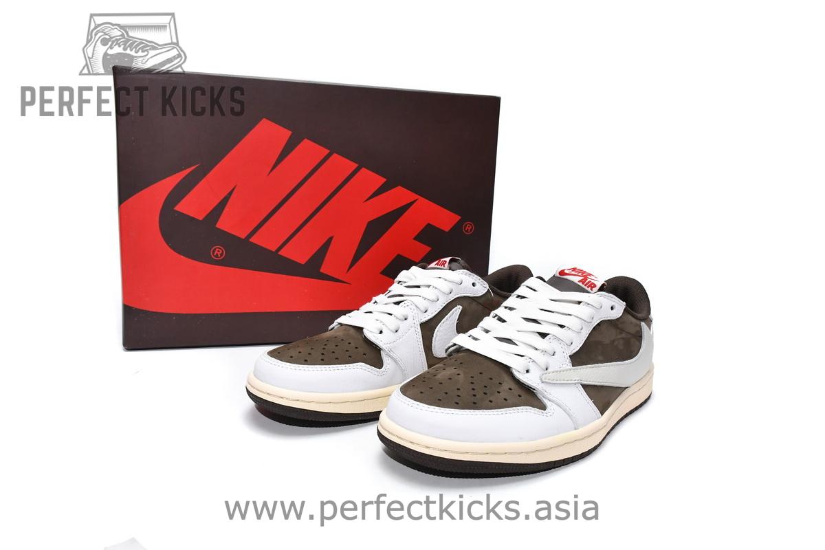 Travis Scott x Air Jordan DM2508-586 1 Low OG - Reverse Mocha - Image 2