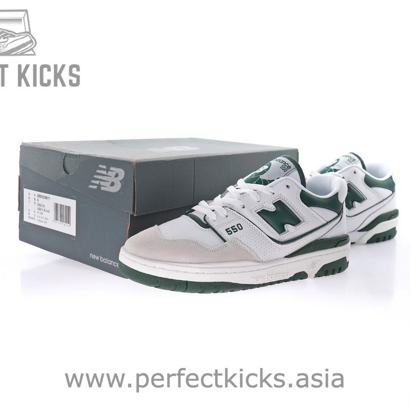 New Balance BB550WT1 White Green Blue - Image 2