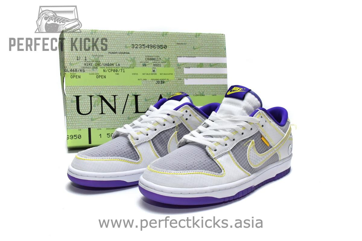 DJ9649-500 Union x Nike Dunk Low Purple Gold - Image 2
