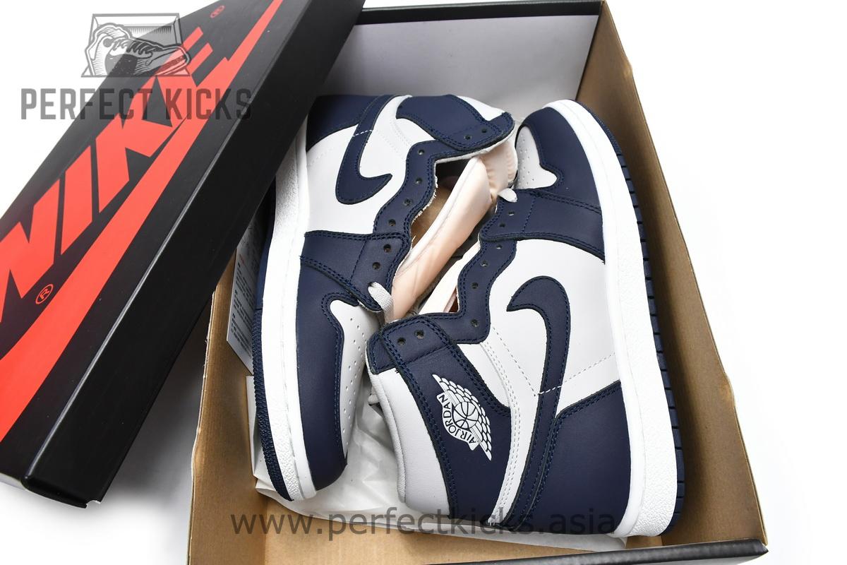 BQ4422-400 Air Jordan 1 High 85 Georgetown College Navy - Image 3