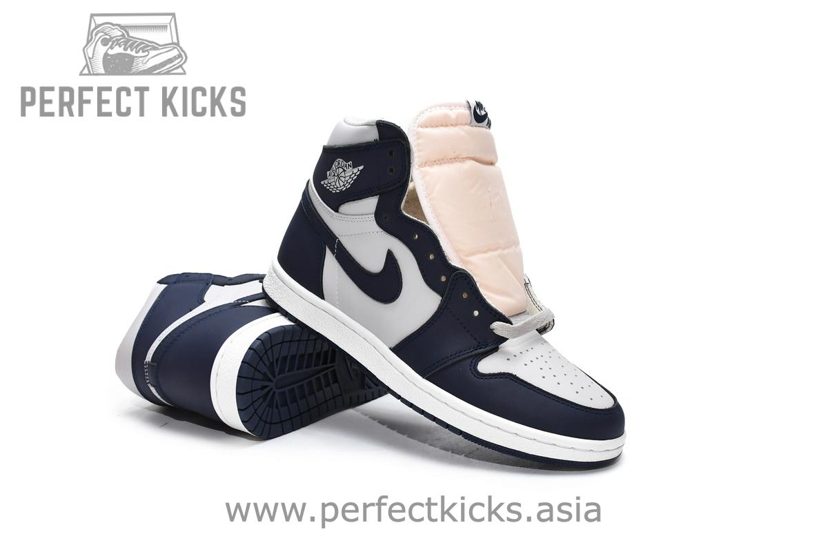 BQ4422-400 Air Jordan 1 High 85 Georgetown College Navy - Image 4