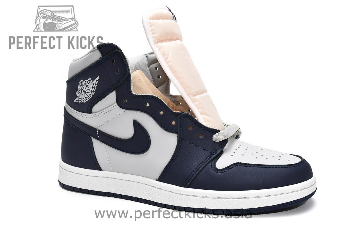 BQ4422-400 Air Jordan 1 High 85 Georgetown College Navy - Image 5