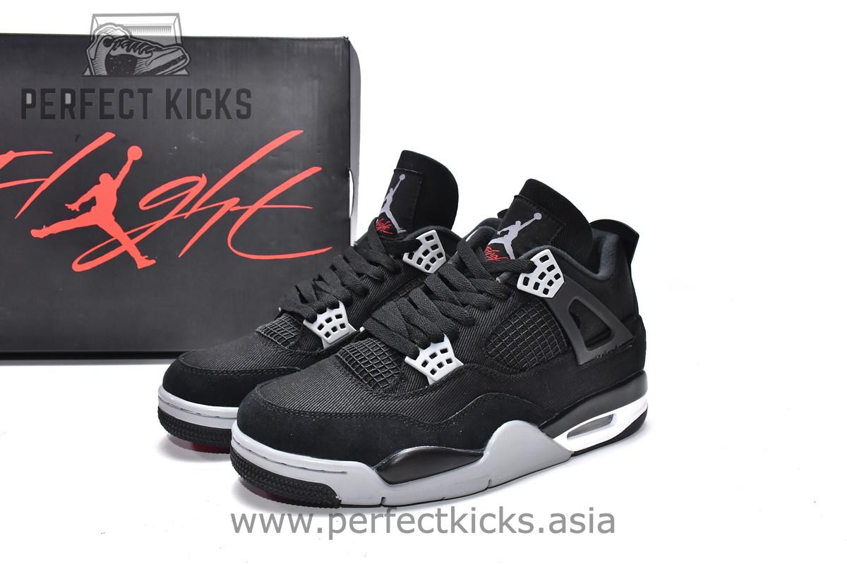 Air Jordan 4 Black Canvas - Image 3